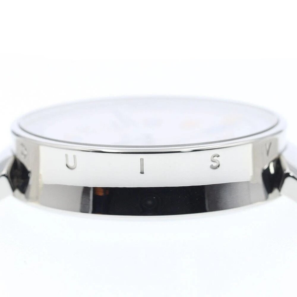 LOUIS VUITTON Tambour Moon QA096 Dual time GMT Silver Dial Quartz Men's - Picture 6 of 10
